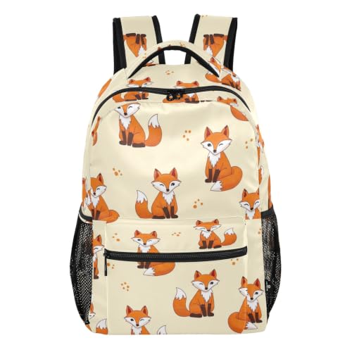 Sac à dos école léger renard crème pour faire aimer la rentrée aux enfants