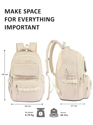 Image of Lavie Sport stellar Laptop Backpack | 36 Liters | Fits Upto 16 Inch | Laptop Compatiable | Rain Cover | Gift for Boys & Girls