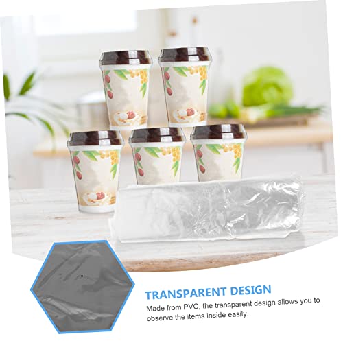 Luxshiny 100 Pçs Sacos De Embalagem Plástica De Filme Termoencolhível Sacos De Embalagem Transparent