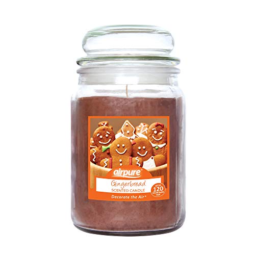 AIRPURE - Large Candle Scented Gingerbread Fragrance - 120 Hour
