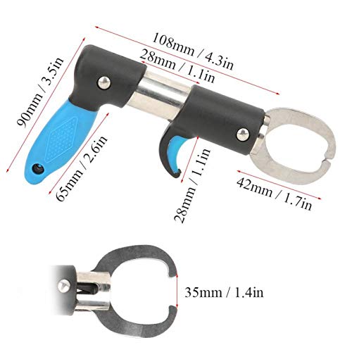 Qqmora Eva Handle Fish Holder Fish Gripper Easy To Store,Sea Fishing,Fishing(Blue) #TOP7
