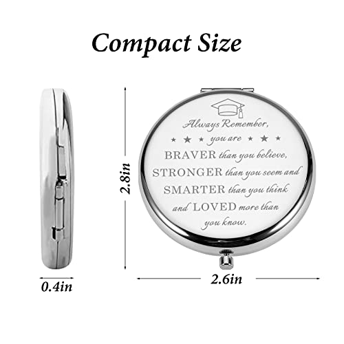 Xpenmulboja 2023 Graduation Gifts For Her Graduation Compact Mirror For Her Women Girls Teens Inspirational College Gift For Senior High School Makeup Mirror Gift For Graduates Daughter Nurse #TOP6