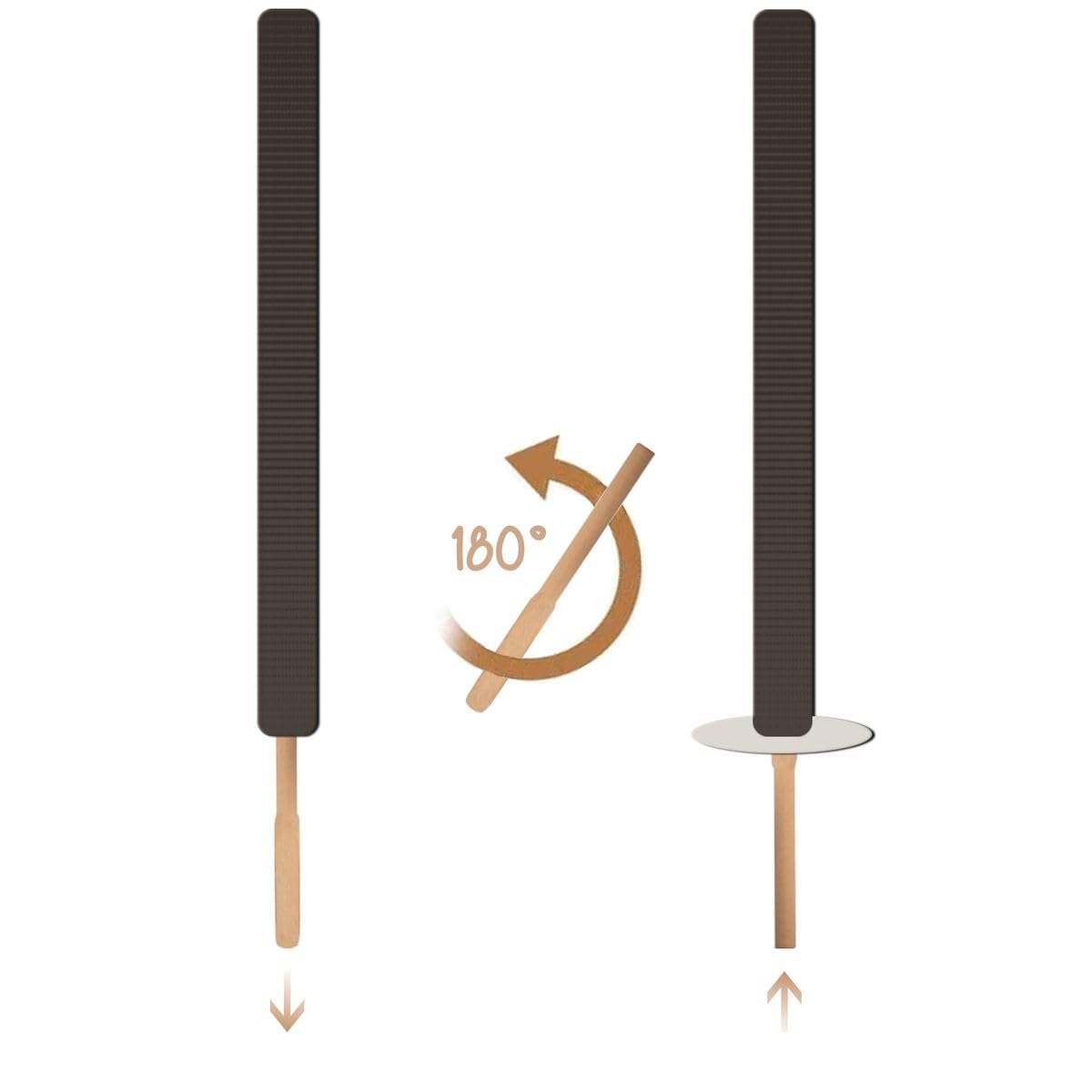 Krause & Sohn Wachsfackeln 10 Stück - 100 Min. Brennzeit Made In Germany