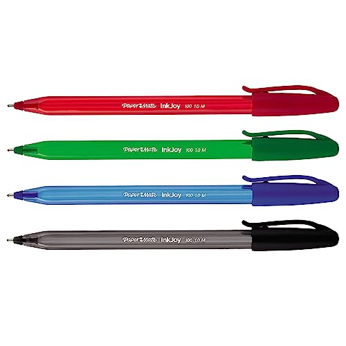 Paper Mate InkJoy 100ST stylos à bille, pointe moyenne (1,0 mm), assortiment de couleurs, lot de 27 – vue 3