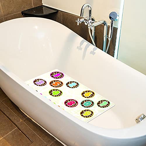 Tapis de salle de bain pour baignoire à trous de drainage