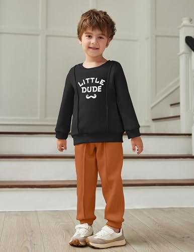 Image of Toddler Boys boys sets ,Long Sleeve Fleece Fall Winter boys sweatsuit