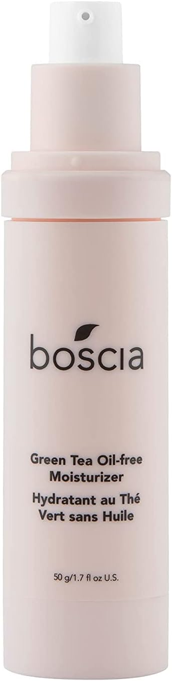 Green Tea Oil-Free Moisturizer - Vegan Cruelty-Free, Natural Clean Skincare for Acne Prone Skin. Green Tea Oil Free Face Moisturizer, 1.7 Fl Oz