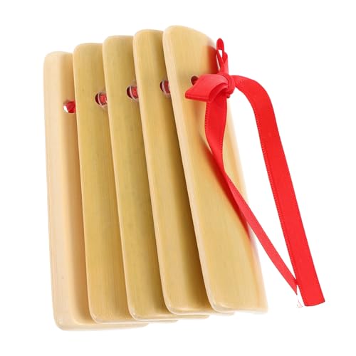 JOINPAYA 5pcs Chinese Bamboo Kuaiban Clapper Traditional Hand Percussion Musical Instrument for Boy Girl s Stage Performances Educational Music Tool for Beginners