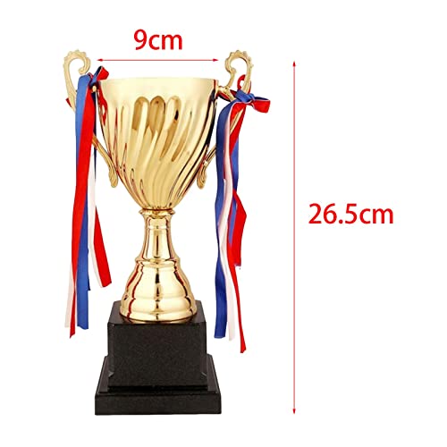 Baoblaze Prêmio de troféu de metal, troféu infantil pequeno com presentes de agradecimento básico, p