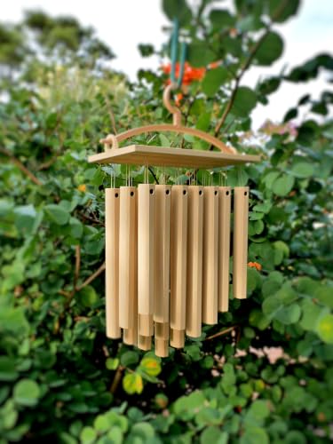 Wind Chimes, Hand-Tuned, Soothing Acoustic Tone, for Garden, Balcony or Patio, Meditation and Relaxation