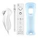 Produktbild YiYunTE Motion Plus Remote Controller für Nintendo Wii, 2 in 1 Wireless Bewegung Plus Fernbedienung und Nunchuck Controller für Nintendo Wii und Wii U mit Silikonhülle (Weiß)