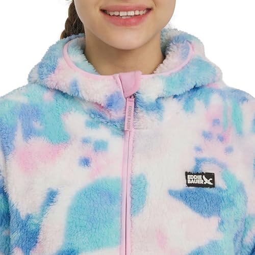 Image of Eddie Bauer Girls' Quest Plush High Pile Faux Sherpa Hooded Jacket