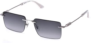 POLICE Gradient 100% UV protected sunglasses | Men | Rim Less | Rectangular | Large Price In India
