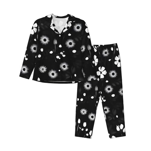 Pyjama pour femmes à manches longues fluide qui élimine l'inconfort nocturne
