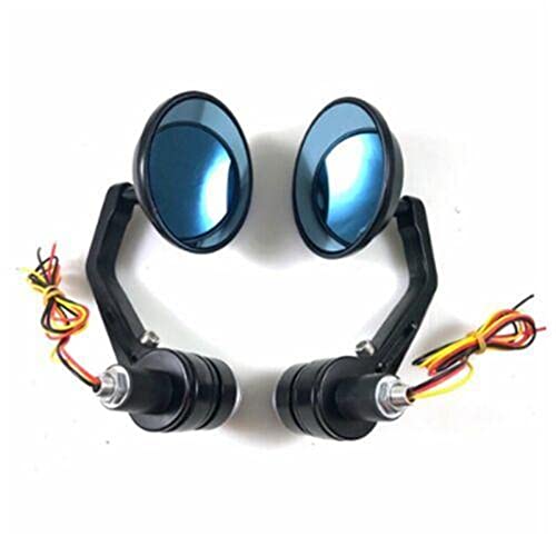 Espejos de manillar 22mm para mejorar visibilidad en moto Yamaha