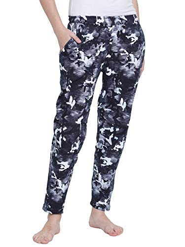 Image of UZARUS Women's Cotton Sleep Sports Track Pants with 2 Zipper Pockets - Pack of 2