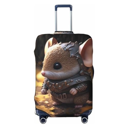 VOSERY Travel Luggage Cover - Cute Big-Eared Mouse Washable Suitcase Covers Protector Fits 18-32 Inch Luggage