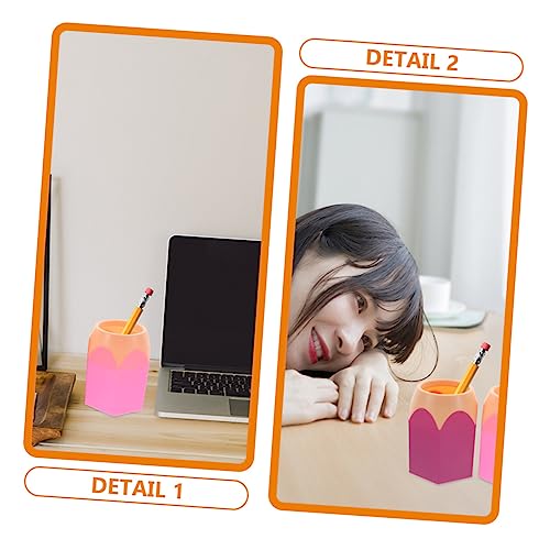 Porte-crayons multicolore SEWACC (6 pièces) en ABS résistant pour bureau