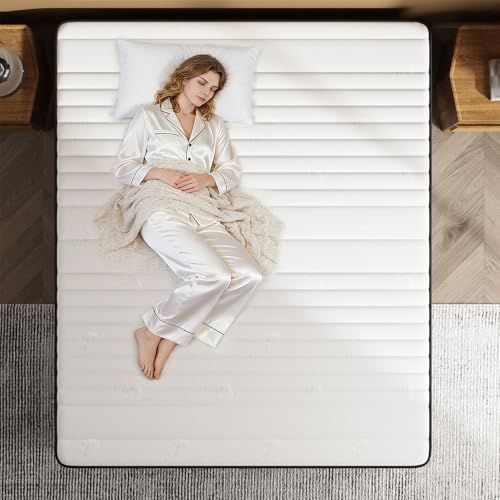 MOLPHIT Double Mattress, 10 Inch Hybrid Mattress with OEKO-TEX Certified, Medium Firm Mattresses in a Box, Spring & Memory Foam Mattresses for Back Pain Relief, 135x190x25cm - 4