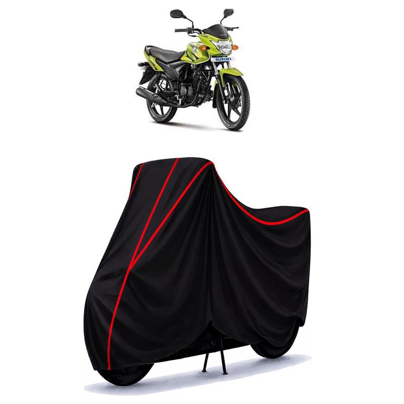 Image of Suzuki Hayate Electric Start Water Resistant Bike Cover for All Motorcycles & Rain | Heavy Duty | UV Protection, Dustproof, Scratchproof | All Weather Two Wheeler Cover with Elastic Bottom