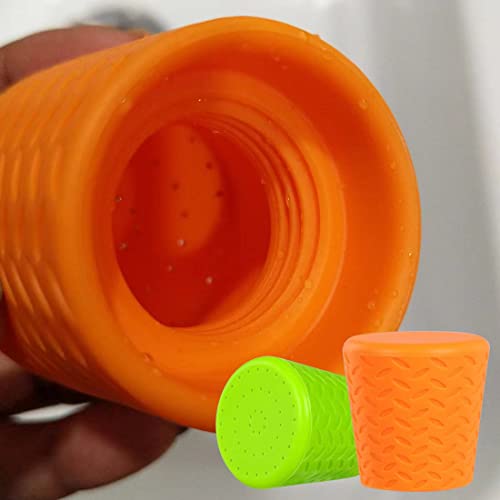 Outdoor-Dusche für Hunde, tragbarer Hunde-Duschkopf, Flaschenaufsatz, Wassersprühgerät, Zubehör, Haustier-Reisedusche, geeignet für Hundepfotenreinigung, Wandern, Strand, Schmutzentfernung, 2 Stück