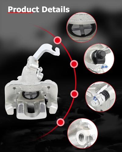 Image of cciyu 19-B2068 Rear Right Brake Caliper With Bracket For Acura For TSX 2004-2008,For Honda For Accord 1998-2007