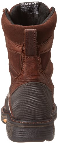 Ariat Men's Overdrive 8" Wide Square Toe Composite Toe Work Boot, Chestnut/Brown, 10.5 M US