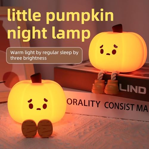 Upxiang Pumpkin Night Light, Cute LED Lamp - Image 3