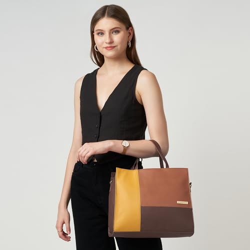 Image of Caprese Jelly Large Satchel Bag for Women with Adjustable & Detachable Strap | Multiple Compartments | Versatile Shoulder, Crossbody & Handheld Bag for Work, Travel, and Everyday Use