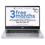 acer Chromebook 314, 14-inch Full HD Touchscreen, Intel N100, 8GB RAM, 128GB Storage, Chrome OS, 11.5-Hour Battery