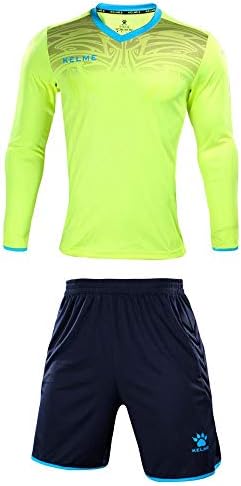 KELME Men Women Padded Goalkeeper Jersey and Shorts, Youth Soccer Goalie Shirt Long Sleeve, Adult Keeper Uniform Kit image 3