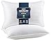 Utopia Bedding (2 Pack) Premium Plush Gel Pillow - Fiber Filled Bed Pillows - Queen Size 20 x 28 Inches - Cotton Pillows for Sleeping - Fluffy and Soft Pillows