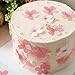 60 Pcs Edible Flowers Cake Topper Cupcake Toppers Decorations Wafer Paper Pink Cherry Blossom Flowers Wedding Themed Party Birthday Cake Decoration