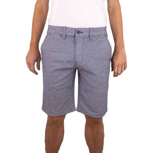 TORRENTE COUTURE Bermuda Chino uni Oxford - S Bleu Marine