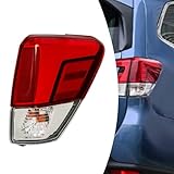 Jiabailie LED Tail Light Assembly for 2019-2021 Subaru Forester 84912SJ060 Right Passenger Side Rear Lamp Brake Lamp Outer Taillight Clear&Red Lens Black Housing (RH)