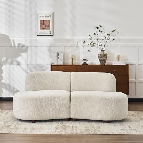 Christopher Knight Home Karia 73" Boucle Upholstered Sectional Sofa, Armless