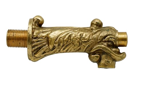 L'Artistica F.LLI PERINCIOLI | Grifo pulsador para fuentes con conexión de 1/2 M, grifo de latón para fuentes de columna o pared, 55 x 114 mm