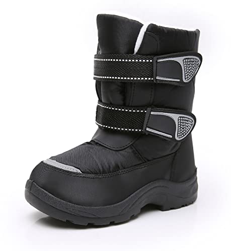 Image of Blikcon Kids Boys Snow Boots Winter Waterproof Slip Resistant Cold Weather Boots (Toddler/Little Kid/Big Kid)