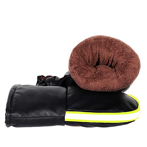 Luvas de guiador Luvas de guidão, luvas de equitação à prova d'água de tempo frio, luvas quentes e