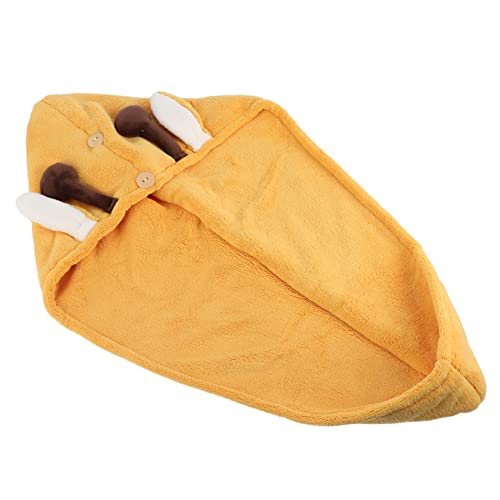 PACKOVE Cartoon Animal Ear Hair Drying Cap Fast Drying Towel for All Hair Types Thickened Double Layer for Adults for Bath Makeup Travel Use