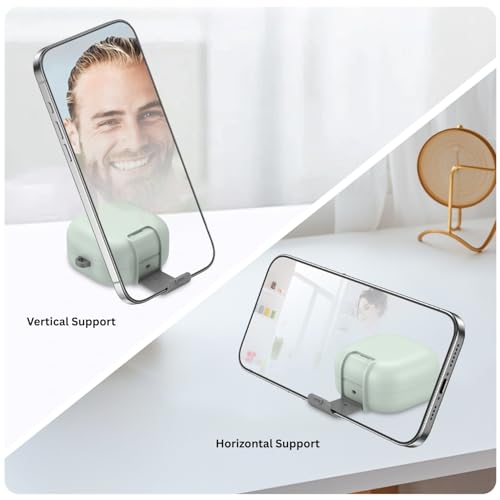 Image of Oboe Aegis Case 'Compatible with' Samsung Galaxy Buds 4 & 4 Pro Case with Phone Stand & Keyring (Mint Green) [Buds & ChargingCase NOT Included]
