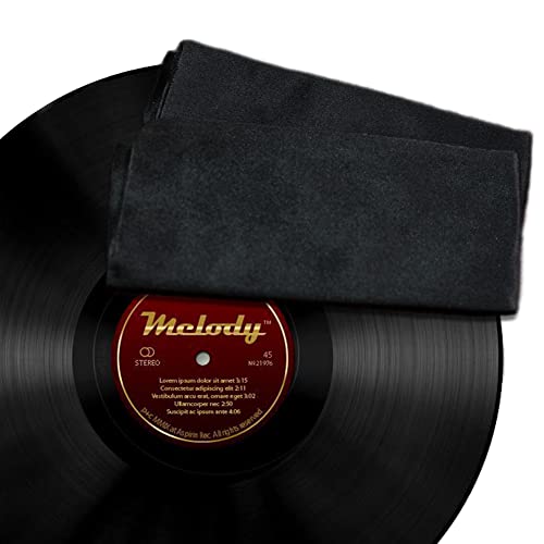 Record Cleaning Cloth 5 Pack 15''x15'' Big Size Anti-Static Microfiber Lint Free for LP Vinyl...