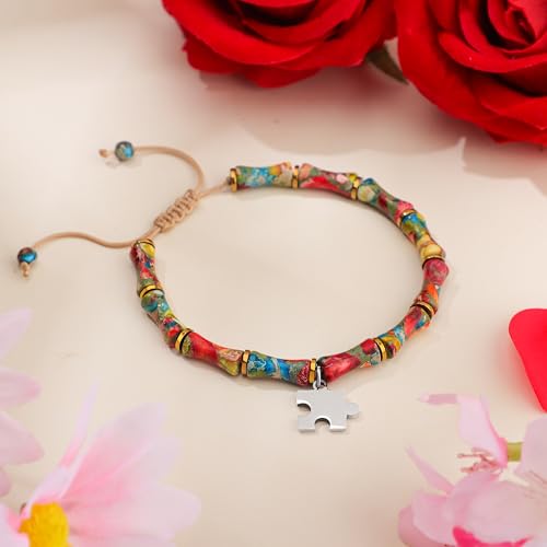 Yiyang Teacher Appreciation Gifts, Bamboo Bracelet for Women Men Boho Healing Jewelry Birthday Retirement Thank You Gifts for Teacher4