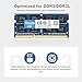 Wlizedle 8GB Kit (2x4GB) DDR3/DDR3L RAM Laptop Memory 1600MHz CL11 SODIMM, Notebook Arbeitsspeicher PC3-12800 / PC3L-12800 204-Pin 1,35V/1,5V Non-ECC Pc Speicher Upgrade für Ultrabook, Blau