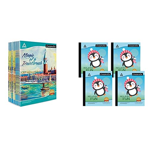 Image of Classmate Long Notebook - 140 Pages, Single Line(Pack of 12) Notebook - Single Line, 172 Pages, Pack Of 4