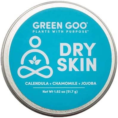 Green Goo Natural Skin Care for Eczema, Psoriasis, Cracked Hands and Feet, Black, Dry Skin, 1.82 Ounce
