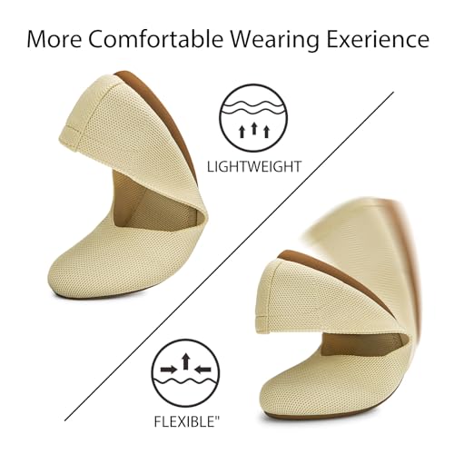 Image of Tanamo Ballet Flats for Women, Soft Knit, Work Travel Everyday Shoes