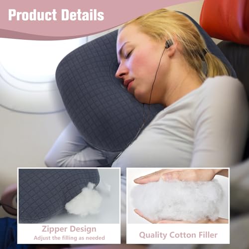 Ear Piercing Pillow for Side Sleepers, Ear Pillows with Holes for Pain, Earring Inflammation Pressure Sores, Cotton Earring Pillow for CNH Side Sleepers
