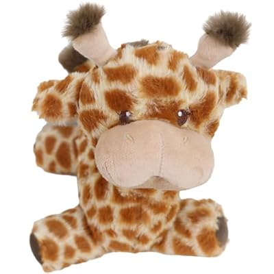 GOOC Kawaii Stuffed Giraffe Animal Fluffy Plush Toy Sitting Baby Giraffe Plushies Doll Anime Gift for Kids or Lover 10 Inch