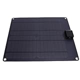 Luocute Mejor Cargador Solar USB, Cargador de Goteo de Panel Solar Monocristalino de 30 W con Controlador, Impermeabilización para Vehículos Recreativos para Varios Dispositivos, Carga